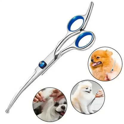 Ambidextrous Pet Safe Scissors Stainless steel for Precision Trimming