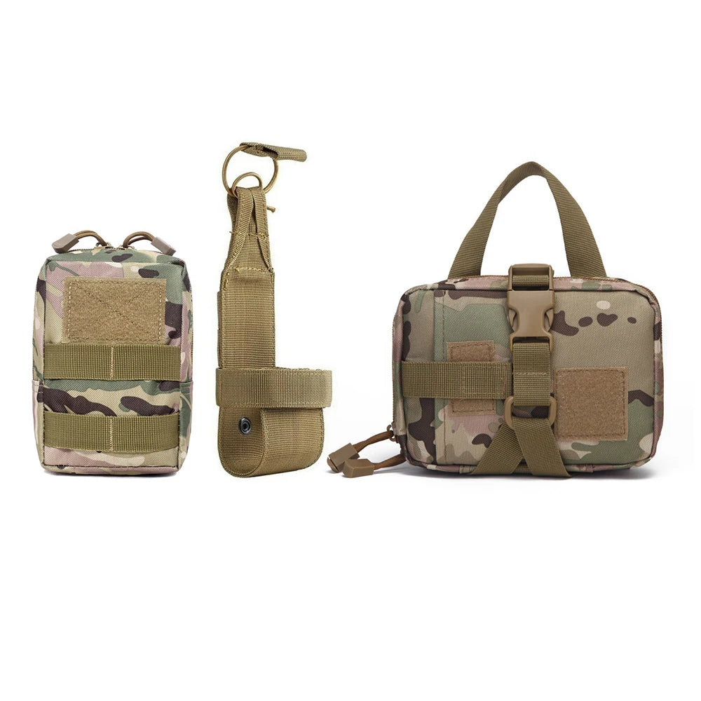 Dog Tactical Bags Set Molle Pouches Belt Attaching on Harness