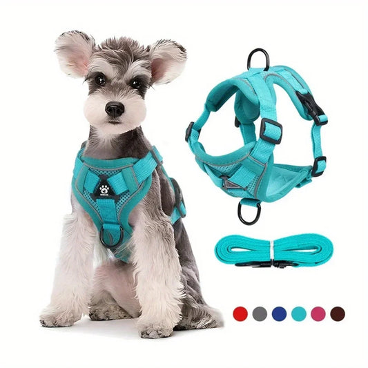 No Pull Dog  Adjustable Harness Vest for Small Dogs Chest Strap Lead Walking