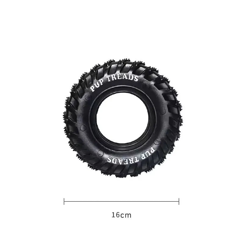 Tire Natural Rubber Strong Durable Pulling Tugging Interactive Cleaning Teeth