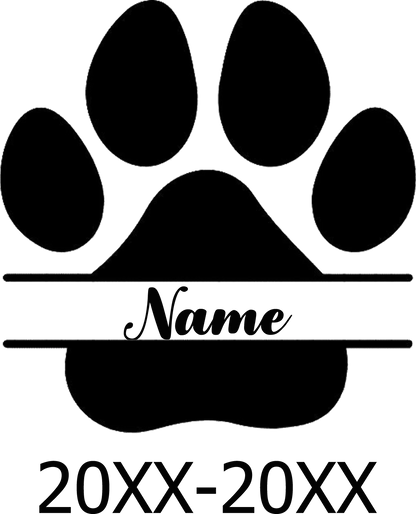 Memorial Stone Custom Dogs Name and Date of Death Personalized