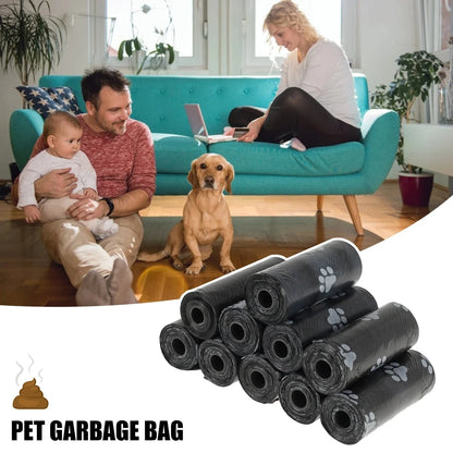 2/40Rolls Pet Dog Bags Dispenser Collector