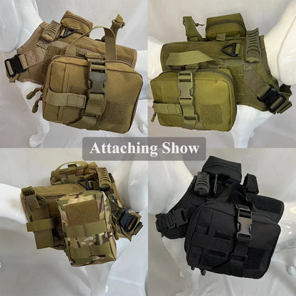 Dog Tactical Bags Set Molle Pouches Belt Attaching on Harness