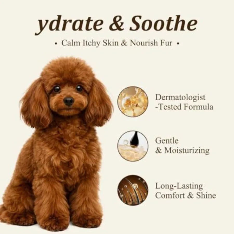 Oatmeal and Aloe Dog Shampoo and Conditioner, Oatmeal and Aloe Formula, Helps Soothe Itchy, Dry Skin,