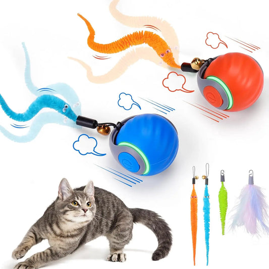 2Pack Interactive Cat Toy Ball - Automatic Interactive Cat Toys for Indoor Cats