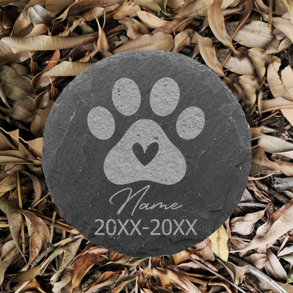 Memorial Stone Custom Dogs Name and Date of Death Personalized