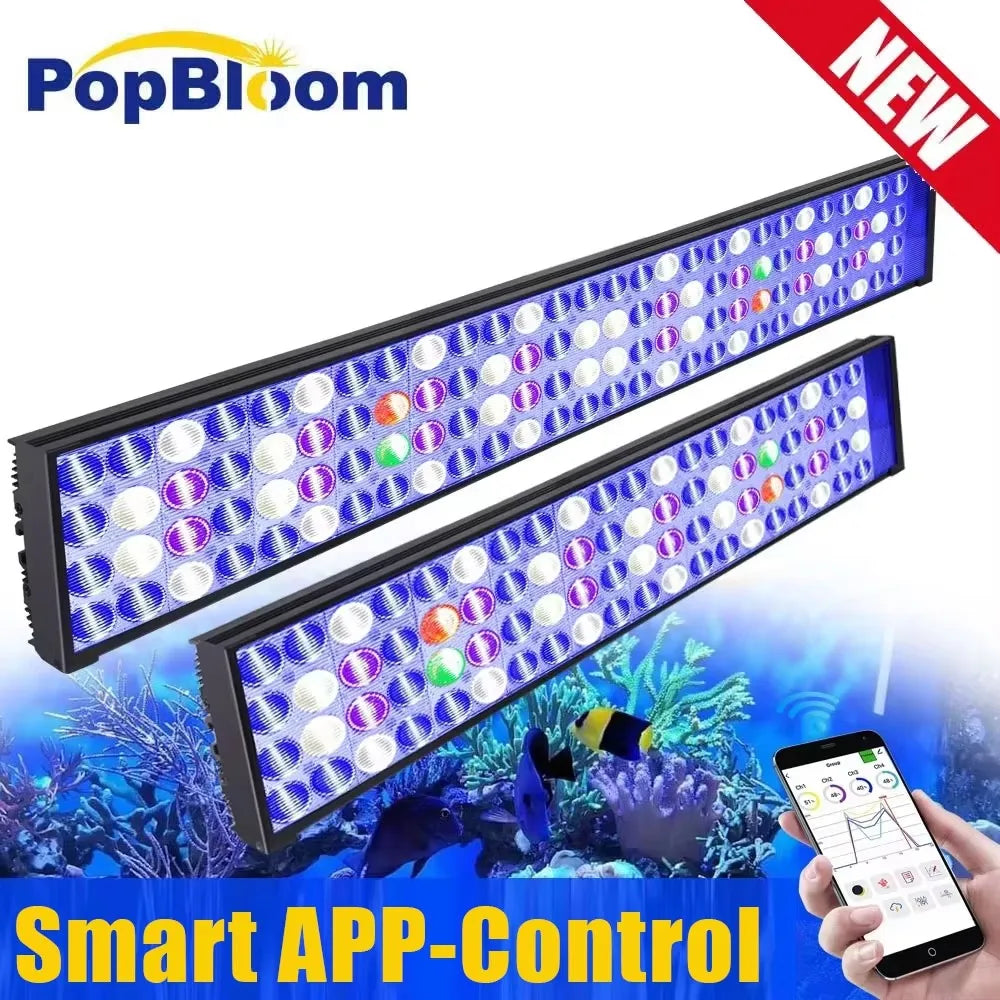 NEW  Led Aquarium Light, Full Spectrum Lamp For 60-240cm Reef Corals Seawater Led  Lights