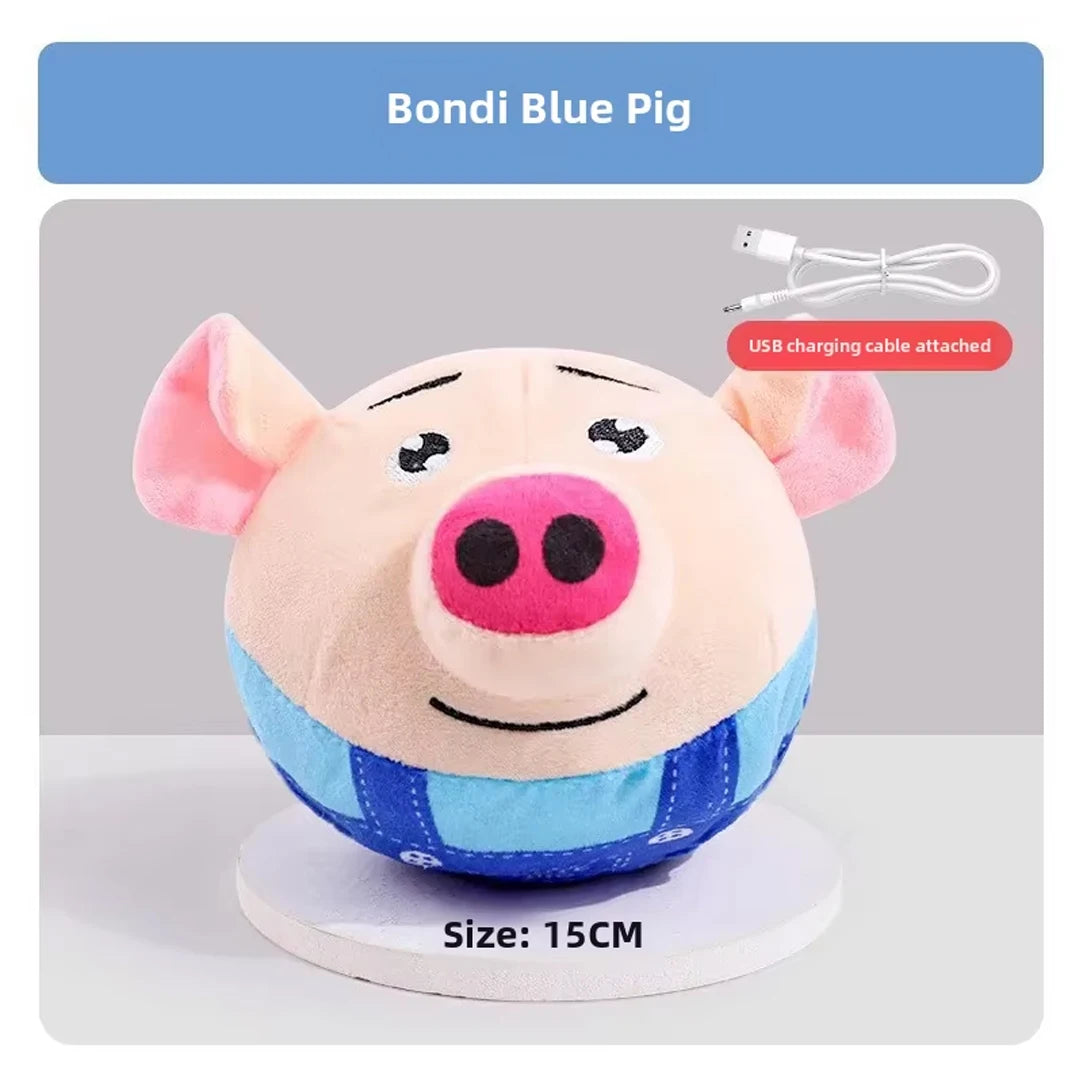 Dog Toys Interactive Puzzle Electric Jumping Ball USB Rechargeable