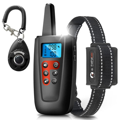 No Shock Dog Training Collar  IPX7 Waterproof Electric Collar with Remote