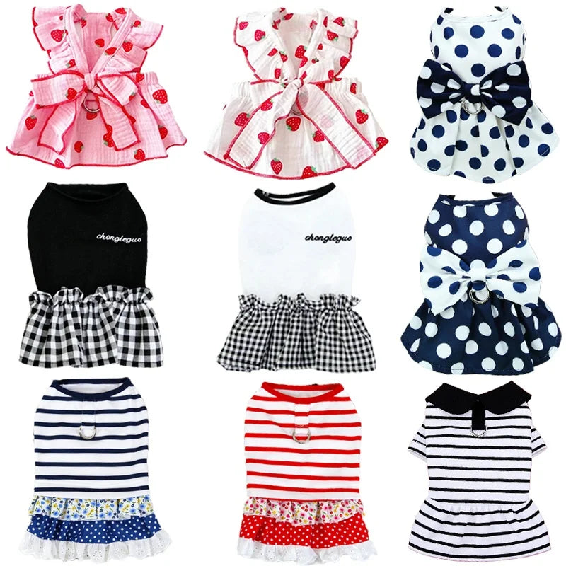 Bowknot Skirts Cat Princess Dress Sweet Skirts