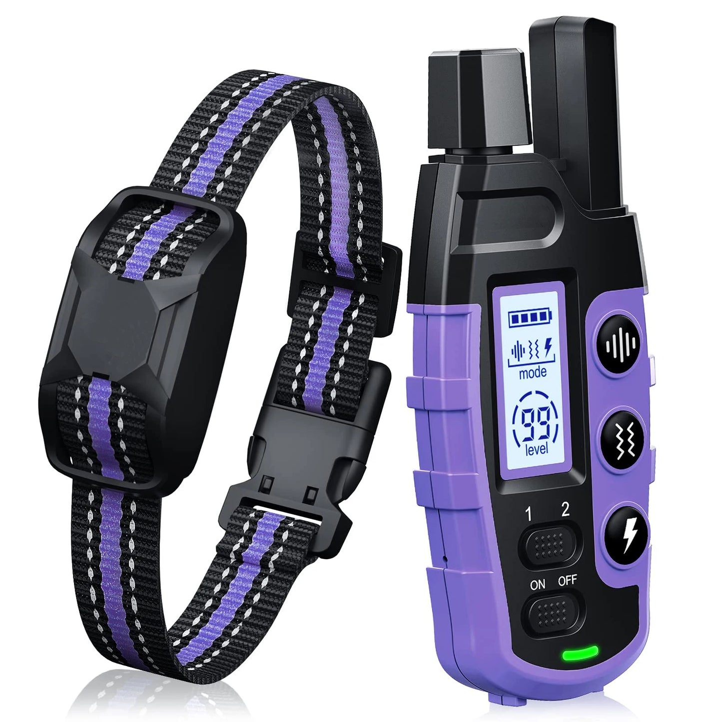 3300Ft Electric Dog Training Collar Remote Control Waterproof  Vibration Shock Beep