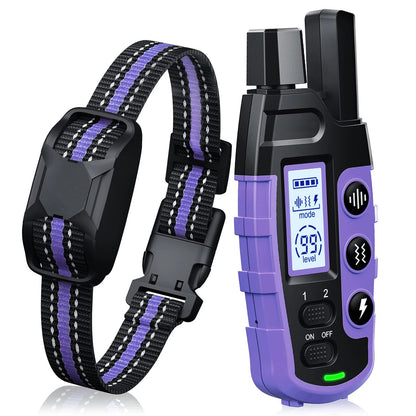 3300Ft Electric Dog Training Collar Remote Control Waterproof  Vibration Shock Beep