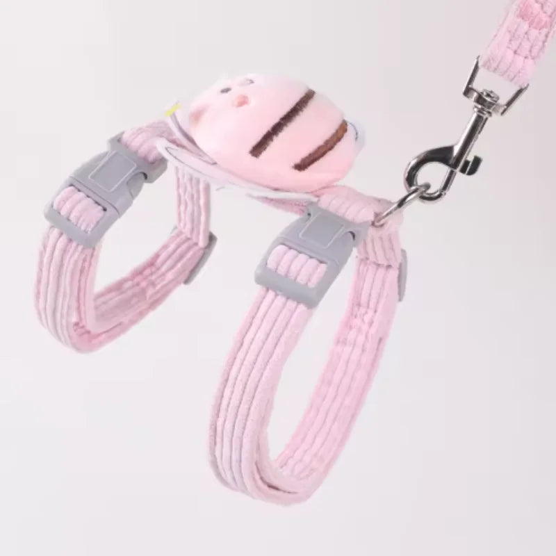 Adjustable Cat Harness Leash Set