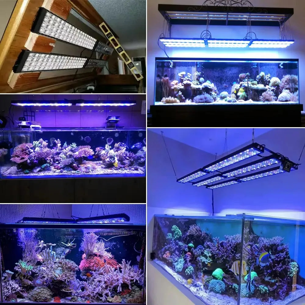 NEW  Led Aquarium Light, Full Spectrum Lamp For 60-240cm Reef Corals Seawater Led  Lights