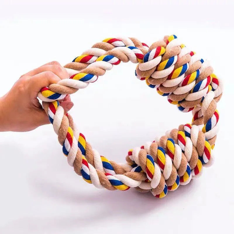 Durable Teeth-Cleaning Rope Toy for Dogs