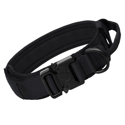 Heavy Duty Tactical Dog Collars with Patch Training  Medium and Large Dogs