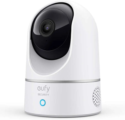 Renewed eufy Security 2K Indoor Cam Pan & Tilt, Plug-in Security with Wi-Fi,  Camera, Human & Pet AI