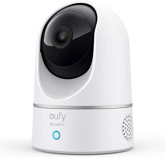 Renewed eufy Security 2K Indoor Cam Pan & Tilt, Plug-in Security with Wi-Fi,  Camera, Human & Pet AI