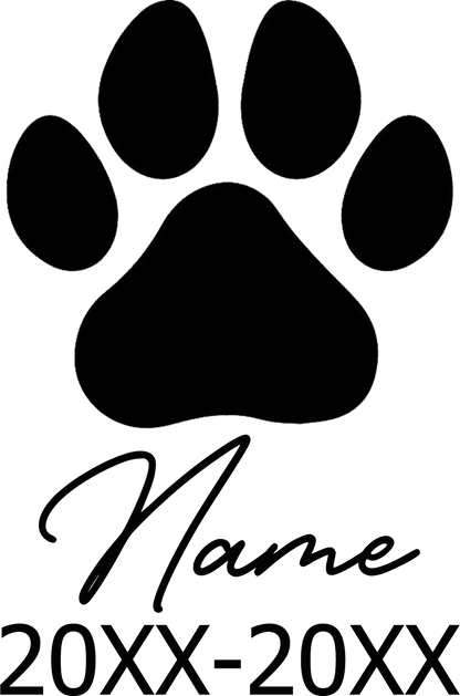 Memorial Stone Custom Dogs Name and Date of Death Personalized