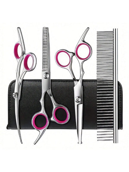 5-piece Professional Pet Beauty Scissors Set