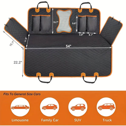 Car Seat Cover 100% Waterproof  Hammock 600D Heavy Duty Scratch & Slip Durable