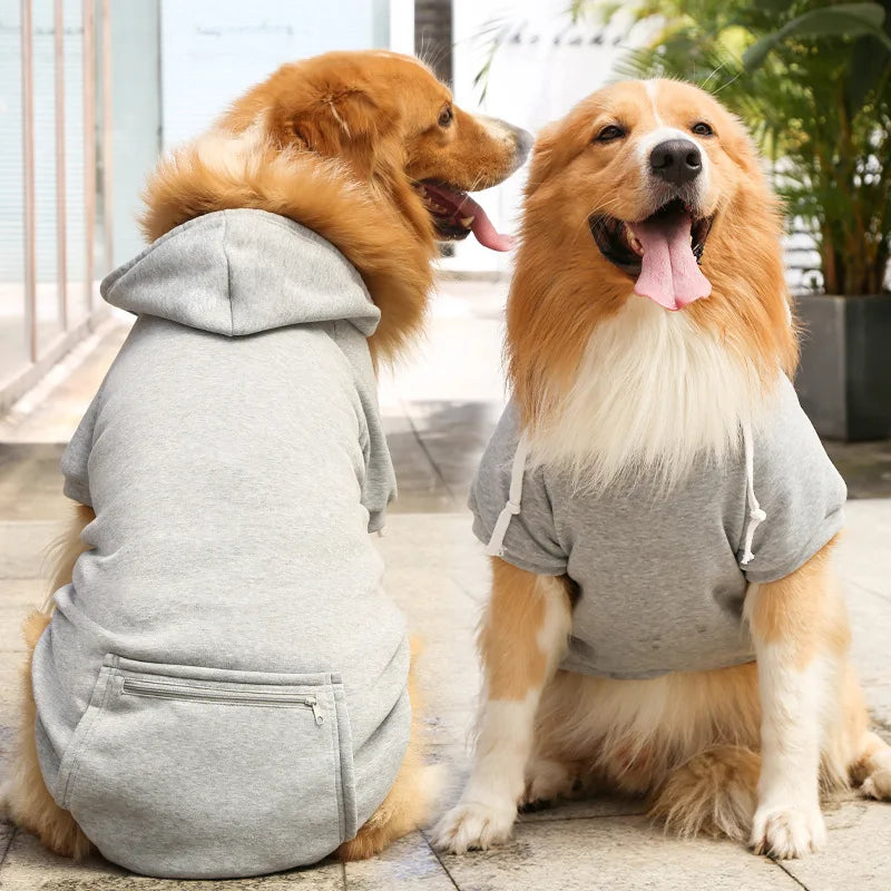 Hoodies Clothes 2XL-5XL  Labrador Golden Retriever Shepherd Husky Autumn Winter Warm