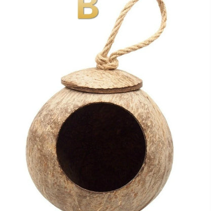 1Pc Natural Coconut Shell  Bird Nest  Parrot Budgie Parakeet Cockatiel Conure