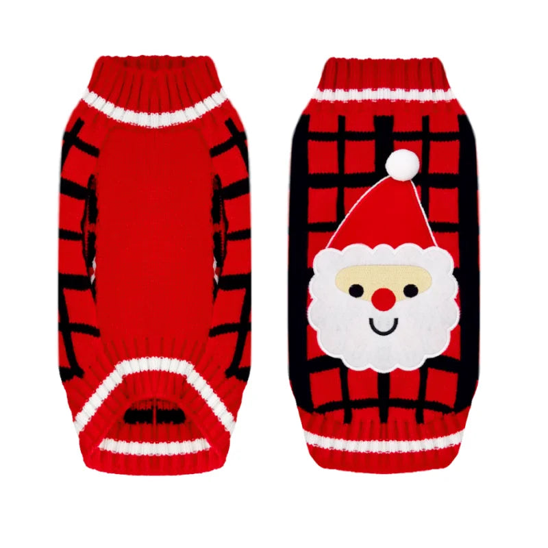 Dog Sweater Christmas Winter Warm Dog  Knitted Sweater