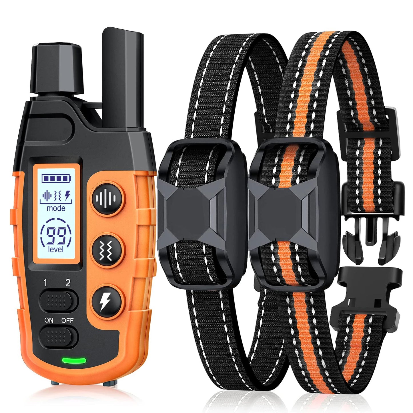 3300Ft Electric Dog Training Collar Remote Control Waterproof  Vibration Shock Beep
