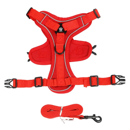 No Pull Dog  Adjustable Harness Vest for Small Dogs Chest Strap Lead Walking