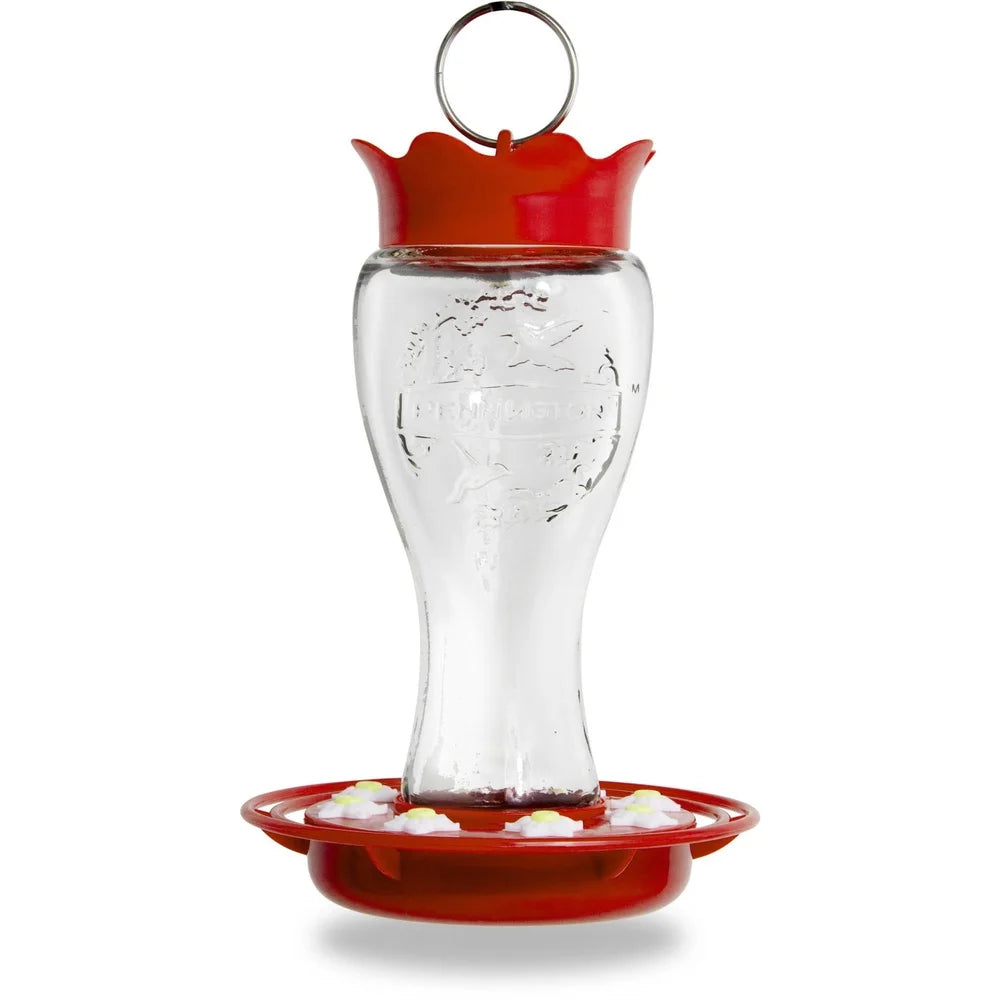 Glass Hummingbird Feeder  Ant Moat Easy Clean Dishwasher