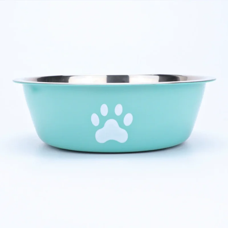 Large capacity stainless steel dog bowl