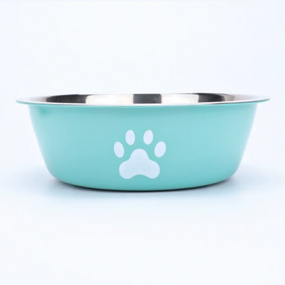 Large capacity stainless steel dog bowl