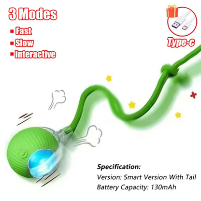 Interactive Self-Play Cat Toys, Automatic Teaser Ball and Rotating