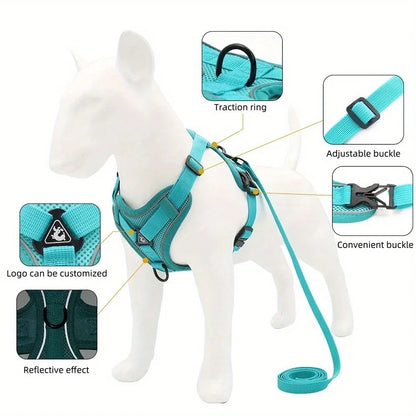 No Pull Dog  Adjustable Harness Vest for Small Dogs Chest Strap Lead Walking