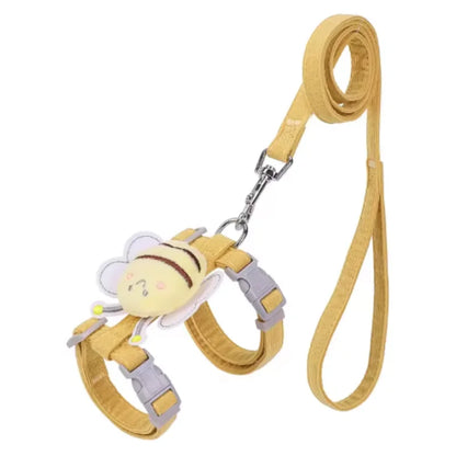 Adjustable Cat Harness Leash Set