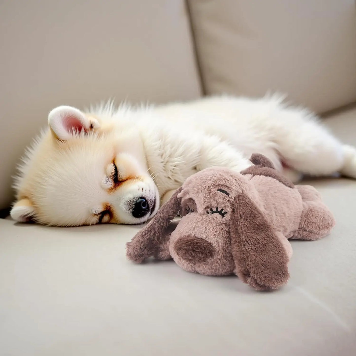 Puppy Heartbeat Plush Toy for Anxiety Relief, Sleep & Training