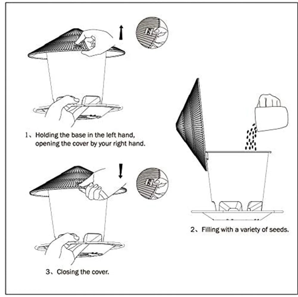 Bird Feeder Automatic Feeding Outdoor Bird Feeder