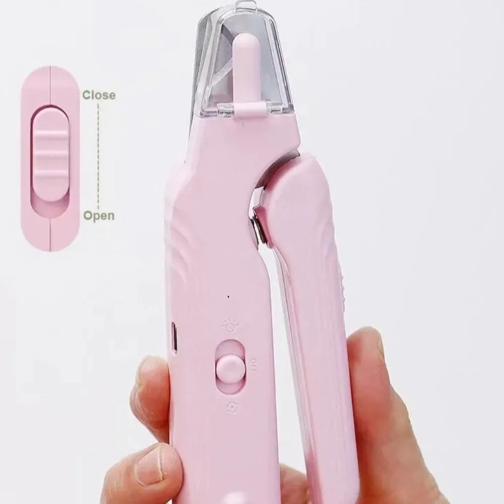 2-in-1 Pet Nail Trimmer Stainless Steel Rechargeable