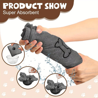 1pc Quick-Drying Microfiber Dog Towel  24 x 40
