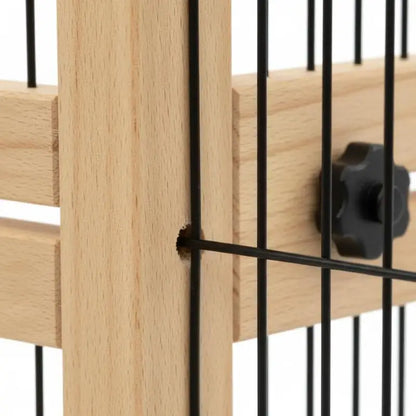 Freestanding Dog Gate, Foldable Stair Gate with Support Feet