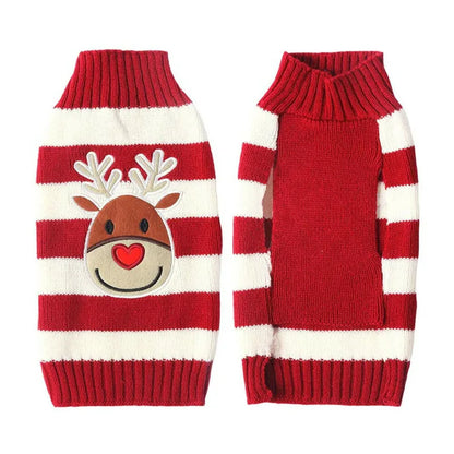 Dog Sweater Christmas Winter Warm Dog  Knitted Sweater