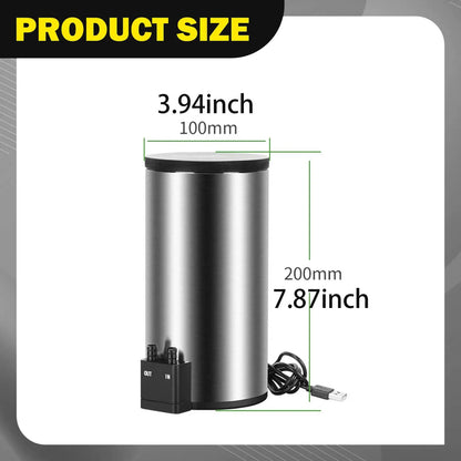Quiet Aquarium External Canister Filter USB Powered Stainless Steel Mini Water Filter
