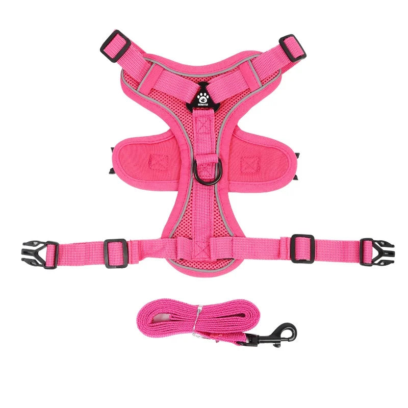 No Pull Dog  Adjustable Harness Vest for Small Dogs Chest Strap Lead Walking