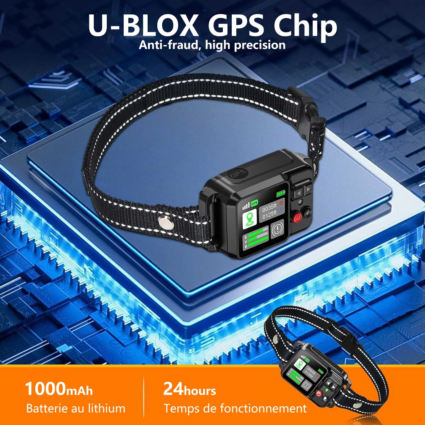 GPS Wireless Dog Fencing System GPS Electric Satellite Technology, 15 ~ 200