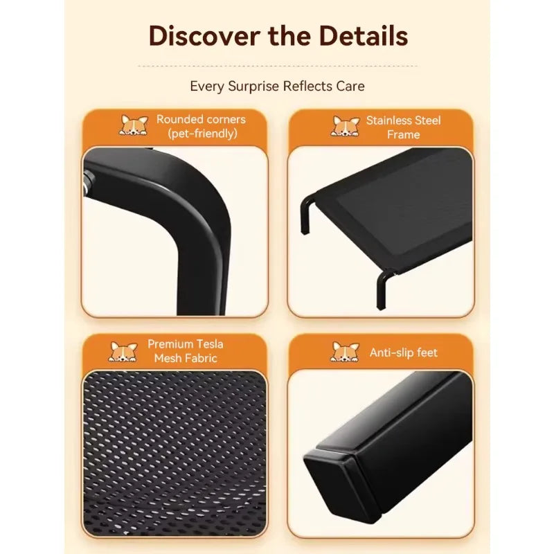 For Outdoor Home Use Elevated dog Bed Summer