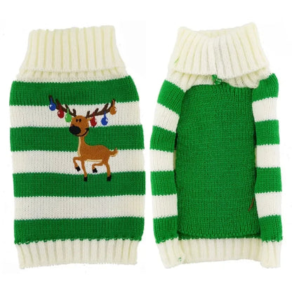 Dog Sweater Christmas Winter Warm Dog  Knitted Sweater