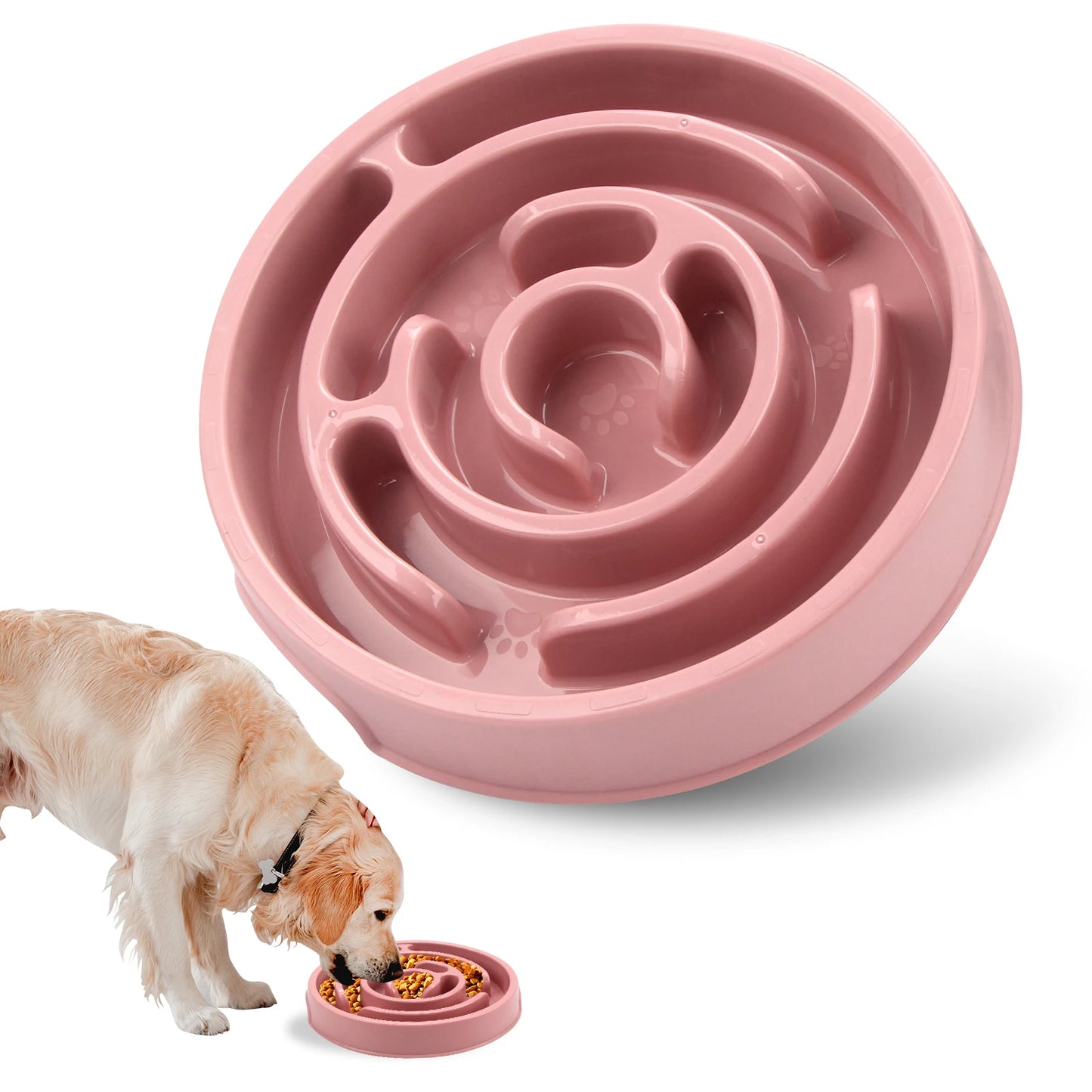 Slow Feeder Bowl Slower Food Feeding for Large Medium Small Dogs Puppy