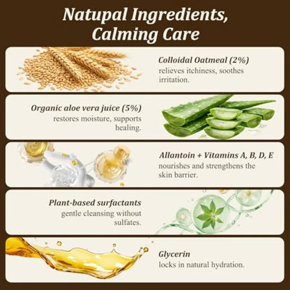 Oatmeal and Aloe Dog Shampoo and Conditioner, Oatmeal and Aloe Formula, Helps Soothe Itchy, Dry Skin,