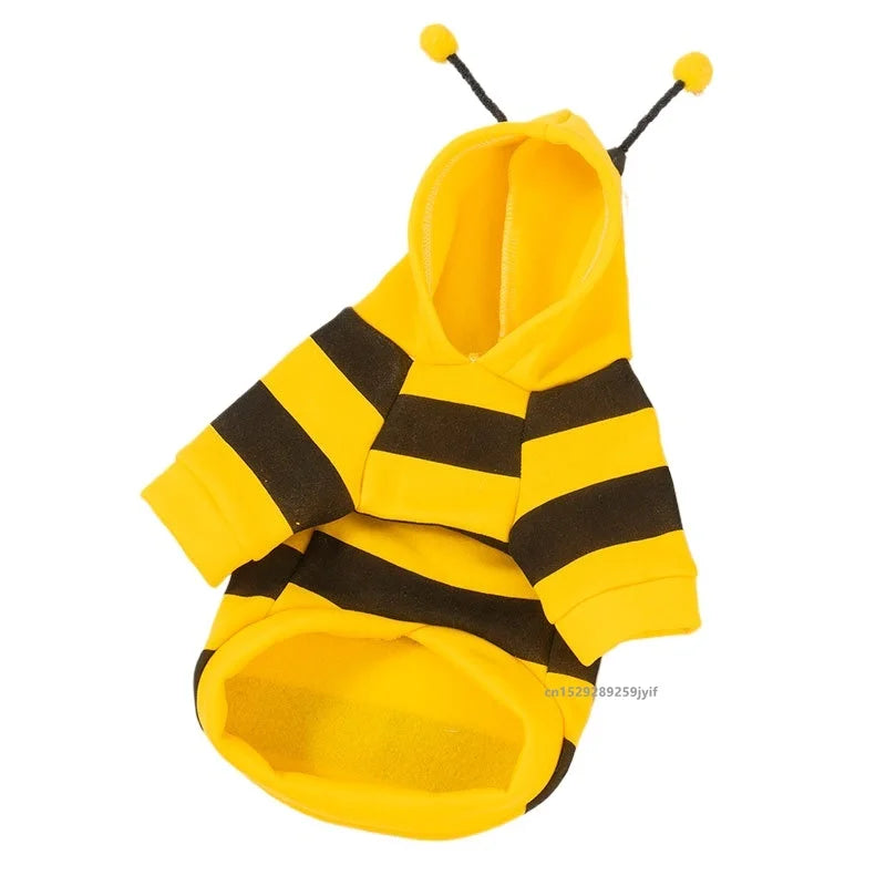 Bee Pet Puppy Coat Apparel Outfit  Small Medium Dogs & Cats